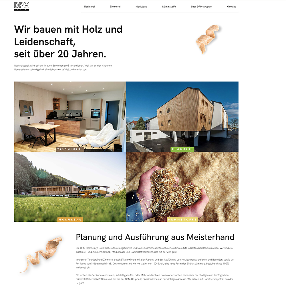 DPM Gruppe Website